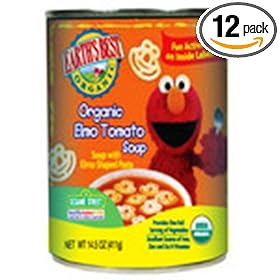 Earth's Best Organic Elmo Tomato Soup, 14.5 Ounce Cans (Pack of 12)