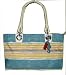 Coach Beach Multicolored Stripe East West Tote Handbag 16624