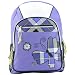 17 inch American Princess Purple Plaid Butterfly Student Bookbag Backpack