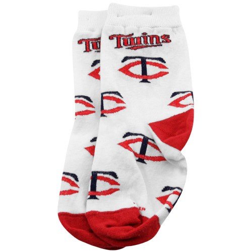 Minnesota Twins Toddler White All Over Team Logo Socks