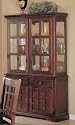Furniture online: Coaster Newhouse Buffet and Hutch China Cabinet in Cherry Finish
