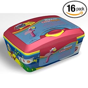 Huggies Cleanteam Flushable Moist Wipes Tub, Blue Melon Scent, 42 Count (Pack of 16)