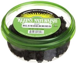 Klein's Naturals Dried Blueberries, 5-Ounce Tubs (Pack of 6)