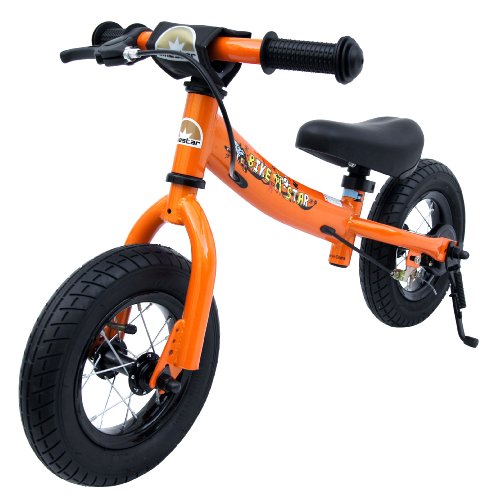 bike*star 25.4cm (10 Inch) Kids Learner Balance Beginner Run Bike Sport - Orange