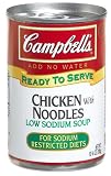 Campbell's Low Sodium Chicken With Noodle, 10.75-Ounce Cans (Pack of 12)