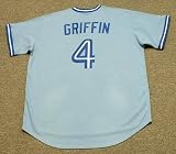 ALFREDO GRIFFIN Toronto Blue Jays Majestic Cooperstown Throwback
Baseball Jersey, MEDIUM