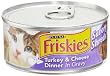 Friskies Cat Food Savory Shreds Turkey & Cheese Dinner in Gravy, 5.5-Ounce Cans (Pack of 24)