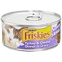 Friskies Cat Food Savory Shreds Turkey & Cheese Dinner in Gravy, 5.5-Ounce Cans (Pack of 24)