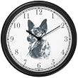 German Shepherd Dog (MS) Wall Clock by WatchBuddy Timepieces (Black Frame)