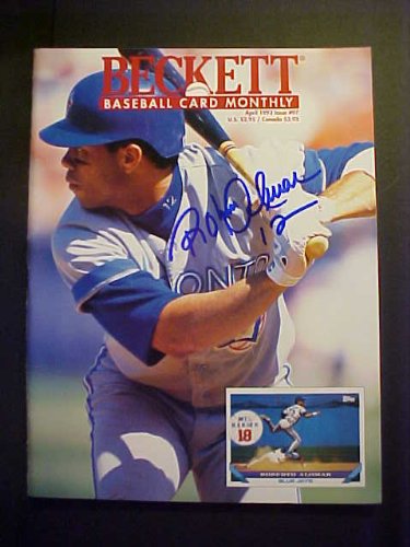 Roberto Alomar Toronto Blue Jays Autographed April 1993 Beckett Magazine