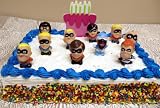 Adorable, The Incredibles 11 Piece Cake Topper Featuring Mr. Incredible, Elastigirl, Dash, Violet, Jack Jack, Edna Mode, Frozone, Syndrom And a Darling Birthday Cake Decoration.