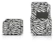 A Set of 4 Universal Fit Animal Print Carpet Floor Mats for Cars / Truck - Zebra White Tiger
