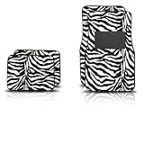BDK MT-902-WH Zebra Black & White Carpet Car Floor Mats