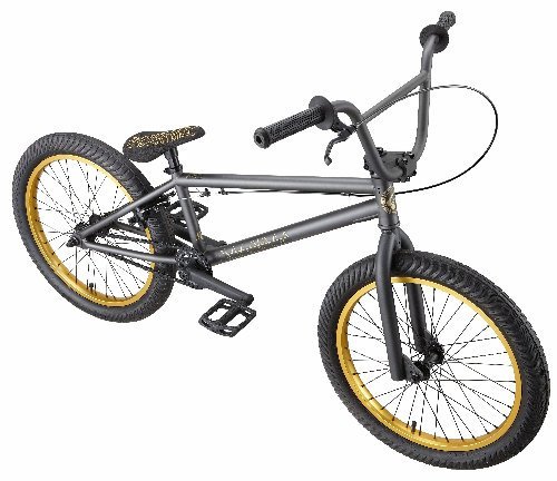 Eastern Bikes Nightwasp BMX Bike (Matte Graphite Black with Gold, 20-Inch)