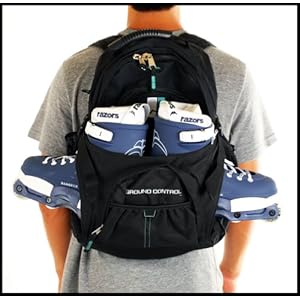 Ground Control Proven Ideas v.3 Aggressive Inline Skate Backpack (Holds 1 Pair of Skates)