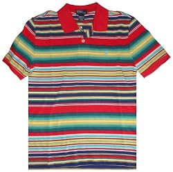 Boy's Polo by Ralph Lauren Polo Shirt Multicolored Stripes Large (14-16)