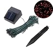 17m Waterproof 100 LED Solar Fairy Lights (Red) Garden Xmas Party 17m Waterproof 100 LED Solar Fairy Lights (Red) Garden Xmas Party