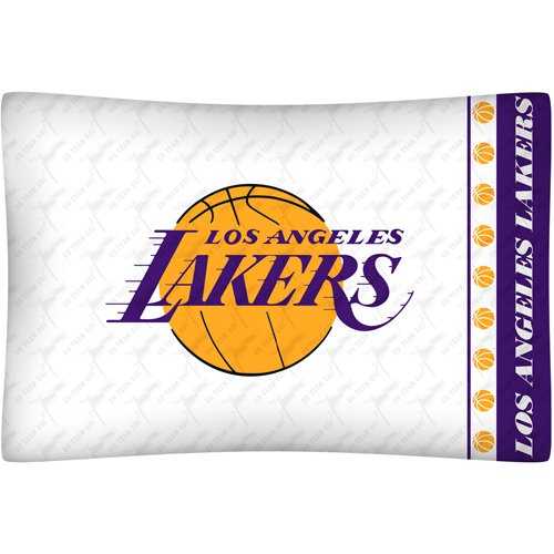 Sports Coverage NBA Los Angeles Lakers Pillow Case Logo