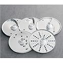 KitchenAid KFP7DS Food Processor Disc Set, Includes: french fry, julienne, parmesan/ice grating, 6mm