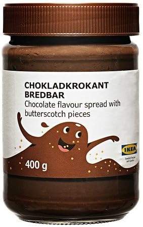 Ikea's CHOKLADKROKANT BREDBAR Chocolate butterscotch spread-14.1 oz