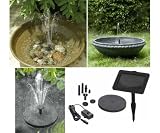Toskana SunJet 150 Mini Solar Pump Kit - 3 Fountain Heads, Float/Underwater, with Anchor Sack