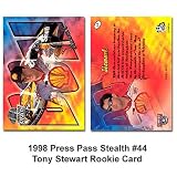 Press Pass Stealth '98 Tony Stewart Rookie Card
