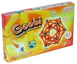 BEGINNER Pack: Orange (61 pieces) Goobi Magnetic Construction Set.  Contains 35 orange color bars, 18 spheres and 8 tripods.