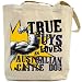 Canvas Tote Bag Beige  True Guys Loves A Australian Cattle Dog  Dog