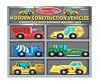 Melissa & Doug Wooden Construction Vehicles Set