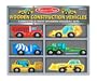 Melissa & Doug Deluxe Wooden Construction Vehicles Set