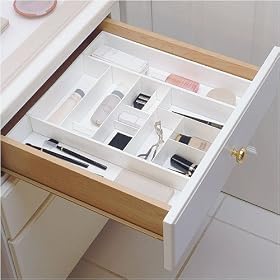 Expand A Drawer Bath & Vanity Organizer - White by Grandway USA