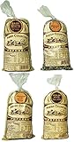 Amish Country Popcorn Gourmet Hulless Variety Sampler Set Baby White, Medium White, Ladyfinger, & Midnight Blue 1-Pound Bags (Pack of 4)