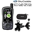 SkyCaddie SG5 Golf GPS with FREE $70 Accessory Bundle Including SkyCaddie Carry Case and Temporary Cart Mount