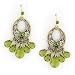  : ESMERALDA COLLECTION OLIVE HUES OVAL EARRINGS