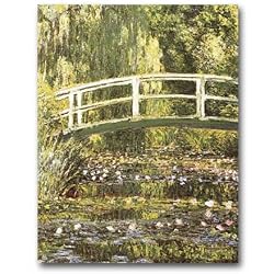 Water Lilies and Japanese Bridge - 5" x 7" Museum Quality Greeting Card
