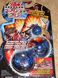 Bakugan Battle Brawlers Blue Starter Pack Translucent Falconeer, Gorem and Mystery Marble Series 1