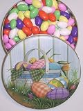 Scotts Cakes Jordan Almonds in a Mini Easter Basket Tin