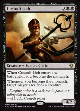 Magic: the Gathering - Custodi Lich (041/221) - Conspiracy 2: Take the Crown