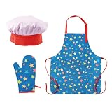 Ciroa Miniamo Space 3 Piece Chefs Set with Hat, Apron & Oven Mitt in a Acetate Display Pack  from Ciroa