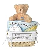Child to Cherish Buttermilk Farm Large Basket in Blue