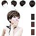 Meidus Naturely Women Lady Girls Short Ponytail Curly Cosplay Party Wigs Black