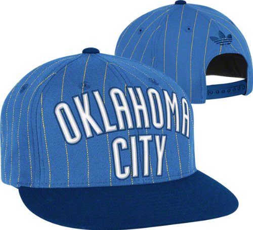 Oklahoma City Thunder adidas Originals Light Blue Buzzer-Beater Flat Brim Snapback Adjustable Hat