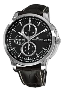 Maurice Lacroix Men's PT6128-SS001330 Pontos Black Chronograph Dial Watch by Mauser