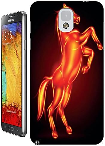 The Hallowmas Gift With Beautiful Fire Flowers Horses Dragon Nice Fashion Cell Phone Cases Design Special For Samsung Galaxy Note 3 No.7