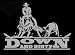 Down and Dirty Upstream Images Silver Vinyl Wildlife Car Truck Window Decal Sticker