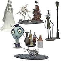 McFarlane Toys 3 Corpse Bride Mini Collectors Set - Victoria, Elder Gutenknacht, Zombie Gentleman, Paul the Head Waiter, Scraps and the Wiener Dog
