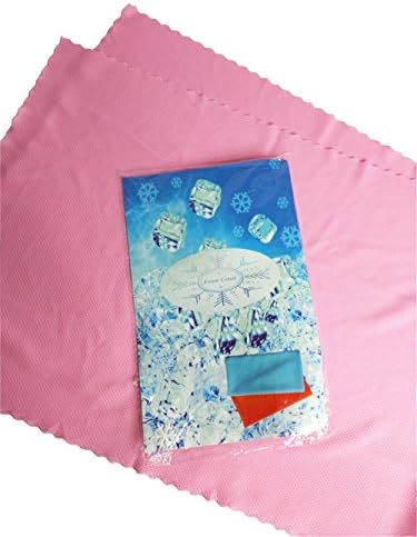 Ezee Cool Microfiber Instant Cooling Snap Neck Towel for Golf Yoga Sports Camping Travel Running (Pink)