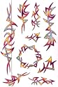 Pink Sparkle Temporary Tattoos