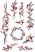 Pink Sparkle Temporary Tattoos