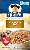 Quaker Instant Oatmeal Cinnamon Roll, 10-Count Boxes (Pack of 4)